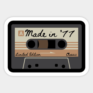 1977 Mixed Tape Limited Edition Classic Sticker